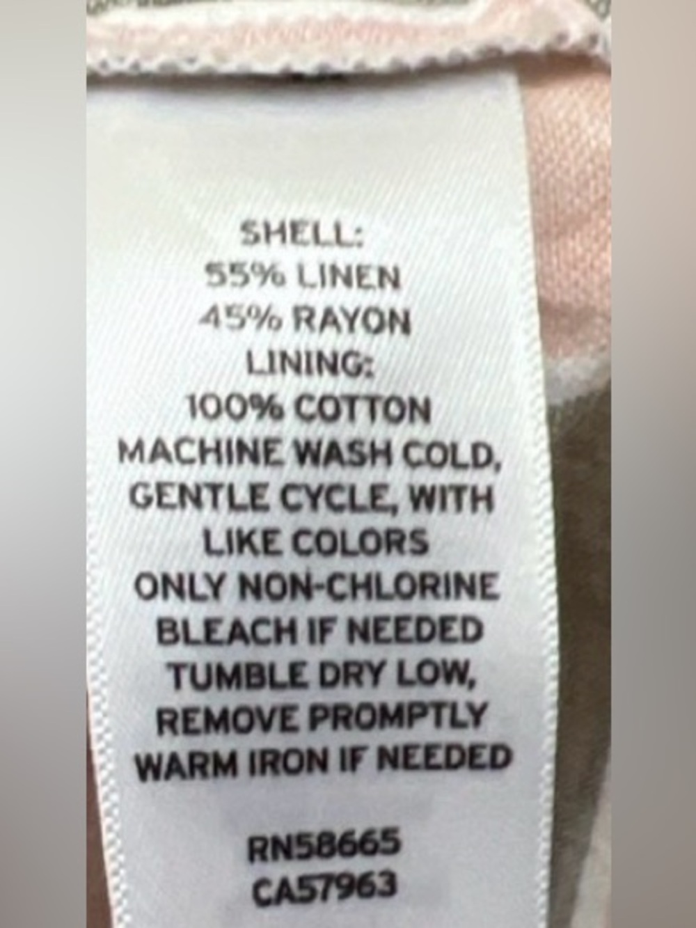 Caslon Pink Gray Stripe Linen Blend Tiered Maxi Dress Small - Picture 12 of 13
